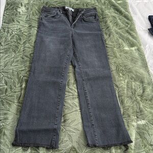 Wit & Wisdom Charcoal Straight Leg Jeans